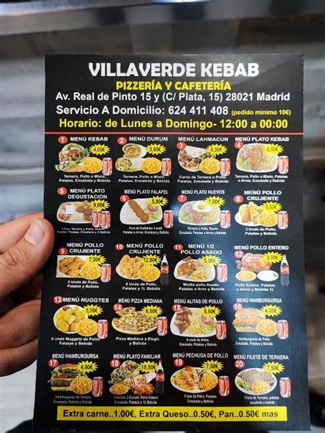 Kebabish Villaverde Menu Delivery【Menu & Prices】Madrid